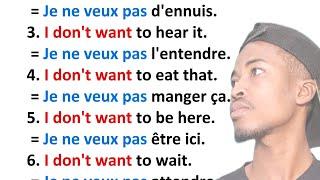 "Apprenez des Phrases Simples pour Parler Anglais!" Conversation simple et facile. partie : 1