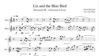 Liz and the Blue Bird duet arrangement (Movement III)