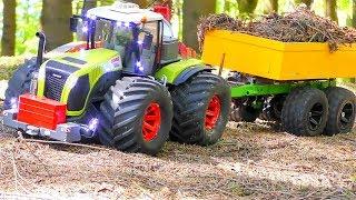 R/C CLAAS XEREON EXTREME! COOL R/C VEHICLES WORK AT THE FOREST! AMAZING R/C IN ACTION