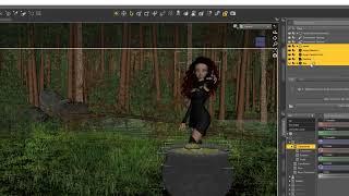 Daz tutorial part 4 - full scene with background