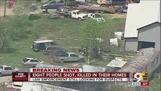 Eight family members shot, killed in their homes