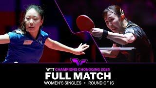 FULL MATCH | Lily Zhang vs Hina Hayata | WS R16 | #WTTChongqing 2024