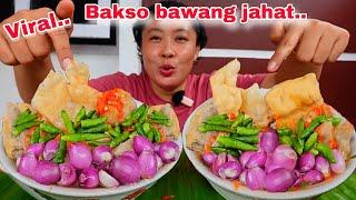 VIRAL ‼️ 2 MANGKOK BAKSO TOPING BAWANG JAHAT + CABE RAWIT