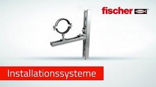 Schieneninstallation - fischer Schienensystem FLS - Befestigungen für Heizung, Sanitär und Klima