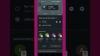 How to Share live location until you turn this off #shorts