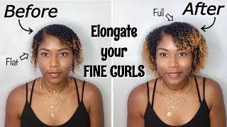 How I STRETCH My Wash N Go | FLUFF & DEFINE Fine Curls!