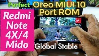 (Port Oreo) MIUI 10 Global Stable ROM for Redmi Note 4X/4 (Mido) Complete Review | Perfect ROM |PUBG