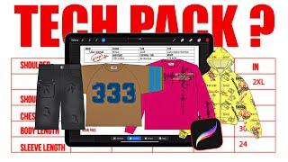 How to make the Perfect Tech pack For your clothing brand on PROCREATE