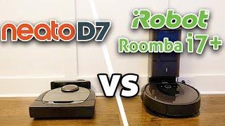 Neato D7 vs Roomba i7+ Robot Vacuum Comparison!