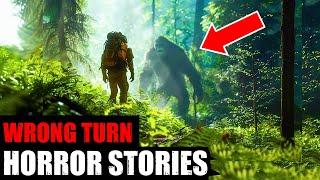 25 TRUE Terrifying CREEPY Wrong Turn Horror Stories (Dogman, Sasquatch, Wendigo, Deep Woods)