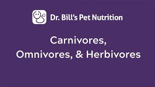 Carnivores, Omnivores, & Herbivores | Dr. Bill's Pet Nutrition