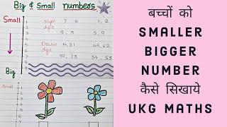 बच्चों को Smaller Bigger Number कैसे सिखाये? | Small Big Concept for Kids