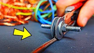 This video will make your Life easier. Copper from thin Wires, quickly and easily in just 8 Minutes.