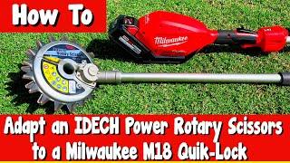 How to Adapt an IDECH Power Rotary Scissors to a Milwaukee M18 Fuel Quik-Lok System