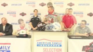 Michael Ferns Receives 2014 Under Armour All American Jersey