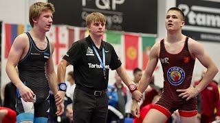 U13 Yehor Demchenko (UKR) vs Gudmund Roosiõis (EST) 70kg final! Greco-roman boys youth wrestling.