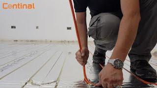 How to install SlimFix® overfloor system by Continal Underfloor