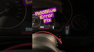 BMW AddBlue error FIX. Crank no start. #bimmerdoc #chiptuning #bmw