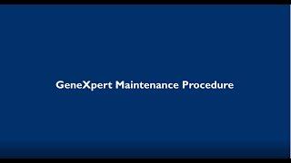 GeneXpert machine maintenance English