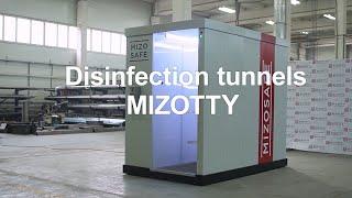 Disinfection tunnels MIZOTTY, disinfection of people