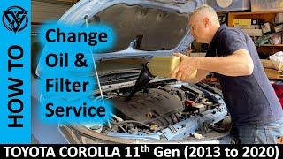 How to Change Toyota Corolla Oil and Filter - 11th Generation (2013 to 2020) - Beginners Guide