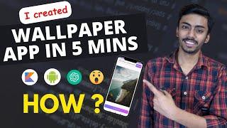 Wallpaper app in 5 mins in android studio | how to create wallpaper app in android studio