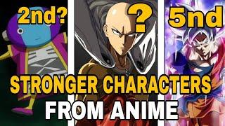 THE STRONGEST CHARACTERS IN ANIME