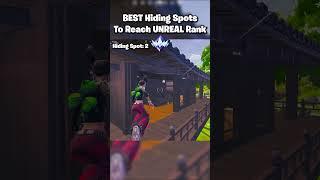 BEST UNREAL Hiding Spots to Rank Up FAST  #shorts #fortnite