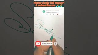 How to write Sumit kushwaha beautiful ️️ amazing handwriting #viral #trending #shortsfeed