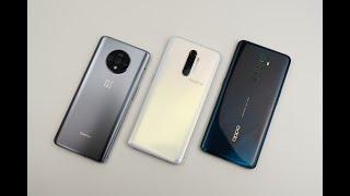 「大米评测」90Hz大乱斗！一加7T、OPPO Ace、RealmeX2Pro横向对比