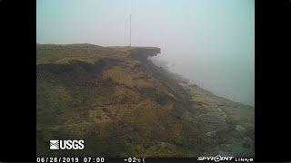 Time-lapse video of bluff erosion on Barter Island, Alaska