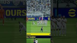 Sneijder free kick goal Efootball 2025 #sneijder #freekick #efootball #efootball2025
