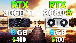 RTX 3060 Ti vs RTX 2080 SUPER - Test in 8 Games l 1440p l 4K l