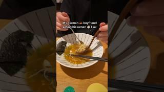 My GERMAN boyfriend eating Ramen  #ramen #boyfriend #mukbang