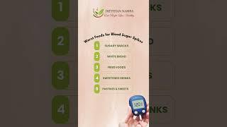 Worst Foods for Blood Sugar Spikes #viralshorts #bloodsugar #diabetesmanagement