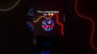 This customizable fan is amazing  #led #animefan #ledlights #hologram #shorts