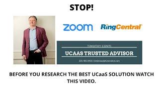 Unified Communication Comparison Overview | RingCentral |  8x8 | Microsoft Teams | Zoom | Fuze