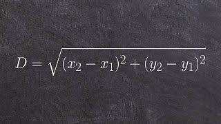 Finding the distance between two points