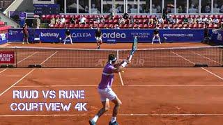 Casper Ruud - Holger Rune, Highlights Swedish Open 2021, Courtview 4K