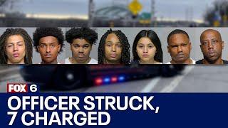 Milwaukee police officer injured during chase; 7 charged in connection to case | FOX6 News Milwaukee