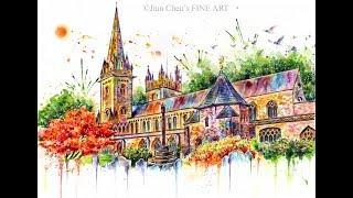 JIan Chen's FINE ART - Llandaff Cathedral