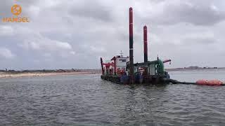 Let's see how the client dredging project is going with our cutter suction dredger