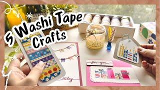 6 WASHI Tape Craft Ideas to try ️ || Creative DIY with WASHI TAPES || Ways to use Washi Tape