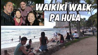 Waikiki Walk Kalakaua Ave | Pa Hula | Kuhio Beach Hula Show | Halau Hula O Namakahulali