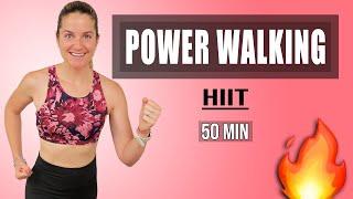 52 Minute Walking Workout ‍️ | Power Walking Intervals for Calorie Burning Fun! 