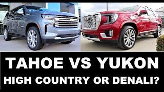 2022 Chevy Tahoe High Country VS 2022 GMC Yukon Denali: Is The Yukon Really Superior?