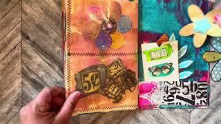 ART JOURNAL Flip Through | UNIQUE Art Journal |