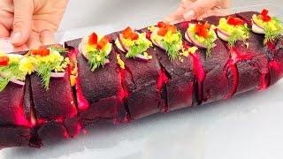 Новогоднее меню 2022Шикарный праздничный рулет!! Вкуснее Шубы и Оливье!!