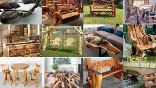 Natural Wooded | Driftwood | Log | Rustic Furniture Ideas for Indoor & Outdoor ️