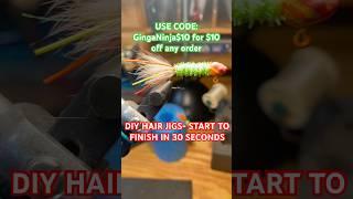 DIY Hair Jigs Start to Finish in 30 Seconds! | Custom Crappie Jigs You Need!